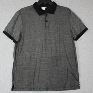 Calvin‎ Klein Mens Polo Shirt M Black